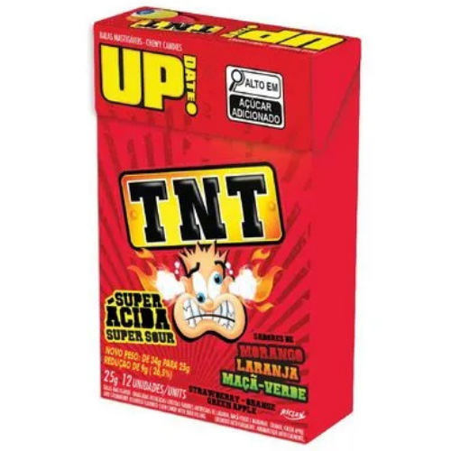 Bala Mastigável Up Date TNT Sortida - Embalagem com 25G