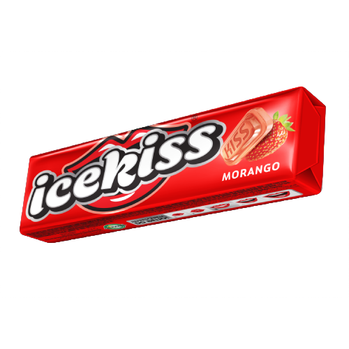 Drops Icekiss Sabor Morango - Embalagem com 29G