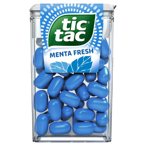 Pastilha Tic Tac Sabor Menta Fresh - Embalagem com 14,5G