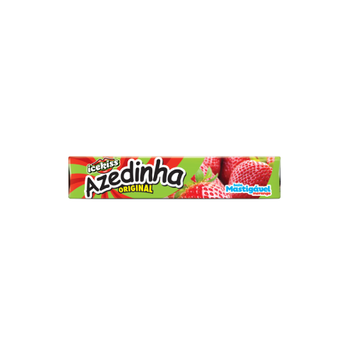 Drops Icekiss Mastigável Azedinha Sabor Morango - Embalagem com 35G