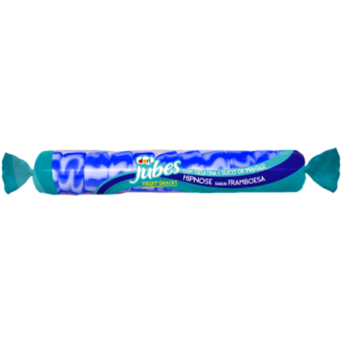 Bala de Goma Dori Jubes Sabor Framboesa - Embalagem com 48G