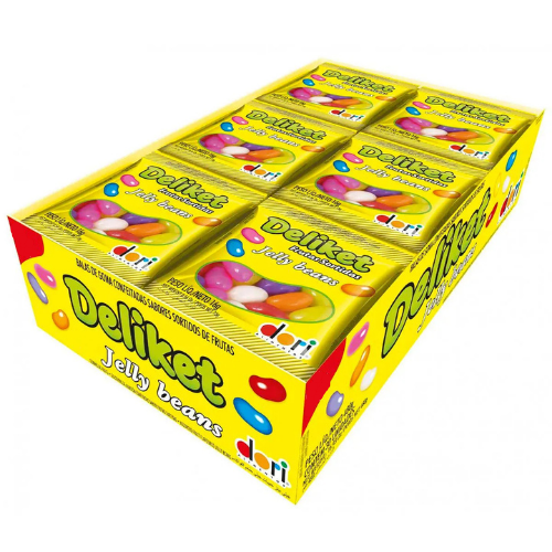 Bala Deliket Frutas Sortidas - Embalagem com 384G