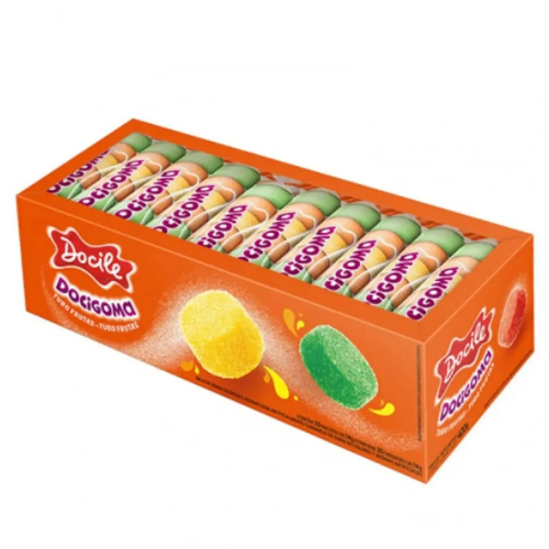 Bala de Goma Docile Tubo Sortida - Embalagem com 420G