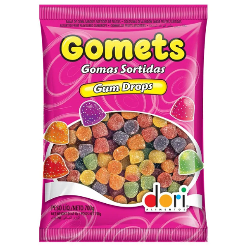Bala de Goma Dori Gomets Sortida - Embalagem com 700G