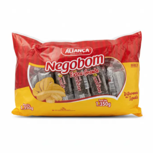 Doce de Bananada Negobom Extra Grande - Embalagem com 1,350G