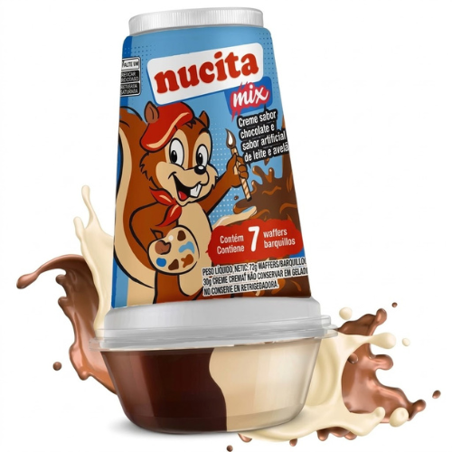 Creme Nucita Mix Sabor Chocolate e Avelã -  Embalagem com 42G