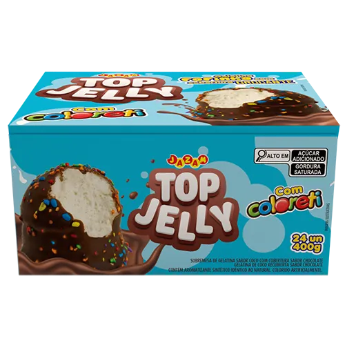 Doce Top Jelly Jazam Ao Leite - Embalagem com 400G
