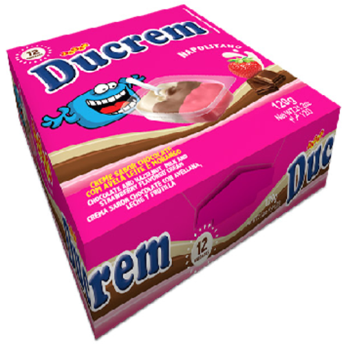 Creme Ducrem Sabor Napolitano - Embalagem com 120G