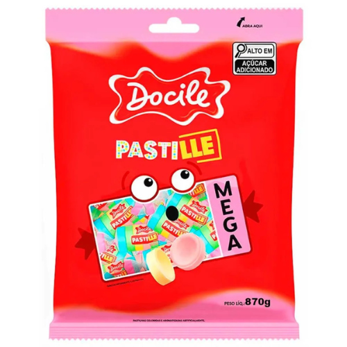 Pastilha Docile Mega - Embalagem com 870G
