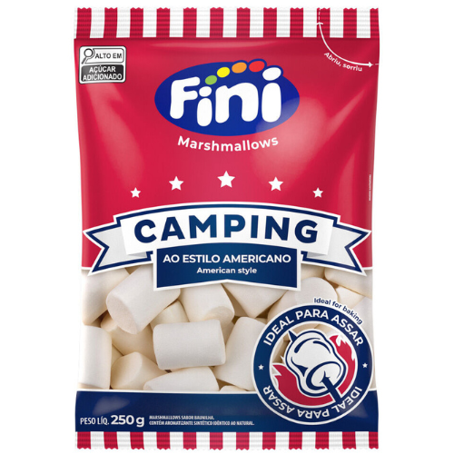 Marshmallow Fini Camping Para Assar - Embalagem com 250G