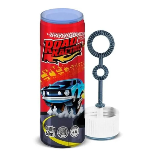 Brinquedo Lança Bolha Road Racing - Embalagem com 60ML