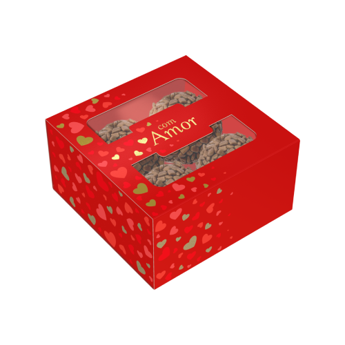 Caixa 4 Doce Coração Gaveta com Visor