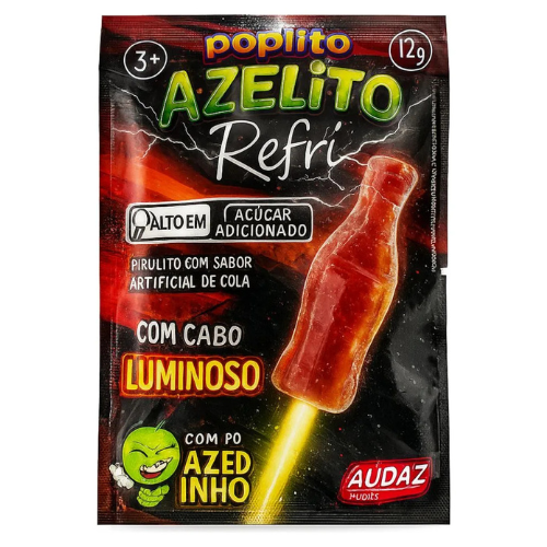 Pirulito Poplito Refri Sortido - Embalagem com 12G