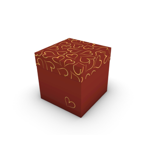 Caixa Quadrada Gold Love P