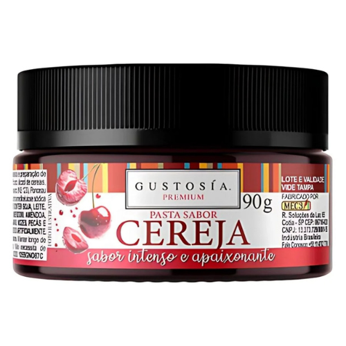 Pasta Concentrada Gustosía Sabor Cereja - Embalagem com 90G