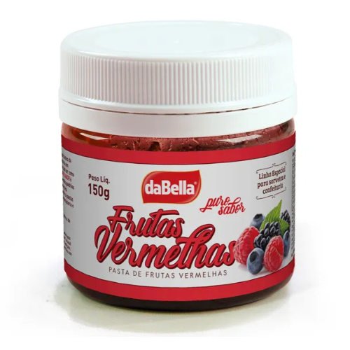 Pasta Saborizante Sabor Frutas Vermelhas - Embalagem com 150G