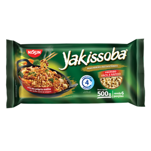 Macarrão Instantâneo Nissin Yakissoba - Embalagem com 500G