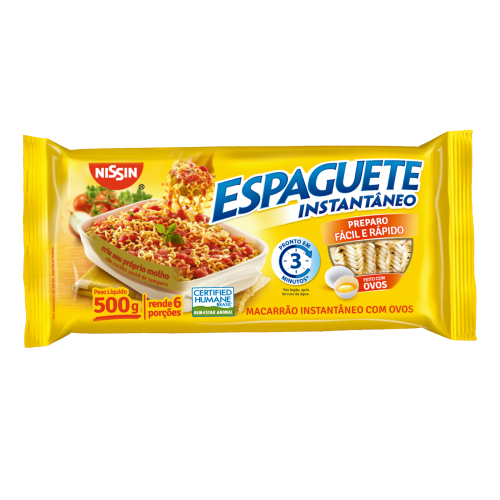 Macarrão Instantâneo Nissin Espaguete - Embalagem com 500G