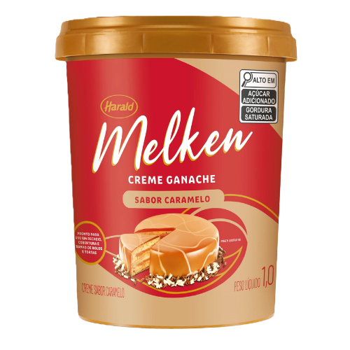 Creme Ganache Melken Sabor Caramelo - Embalagem com 1KG