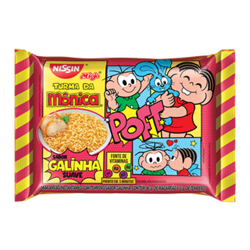 Macarrão Instantâneo Nissin Sabor Galinha Suave - Embalagem com 85G