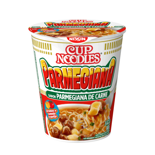 Cup Noodles Sabor Parmegiana de Carne - Embalagem com 68G