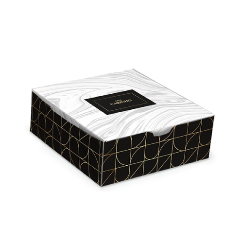 Caixa Para 9 Doces Estampa Noir