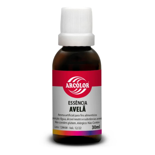 Essência de Avelã Arcólor – Embalagem com 30ML