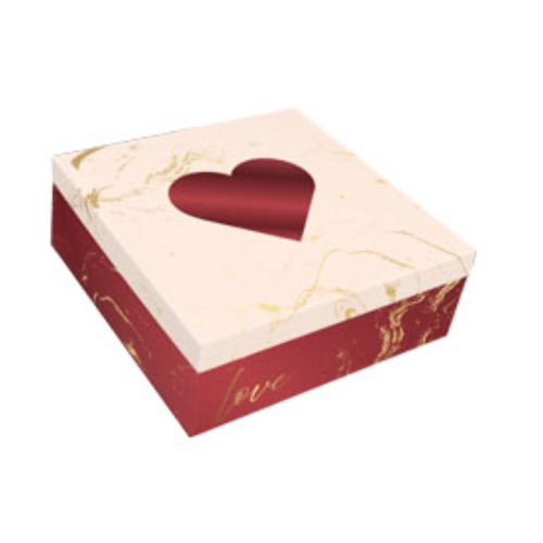 Caixa Quadrada  Estampa Marble