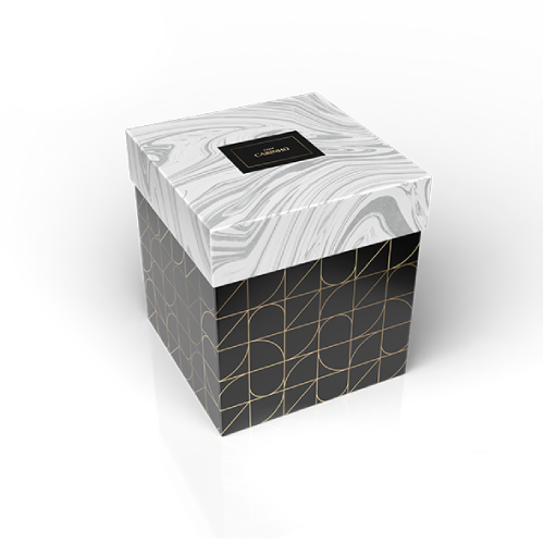 Caixa Cubo Estampa Noir