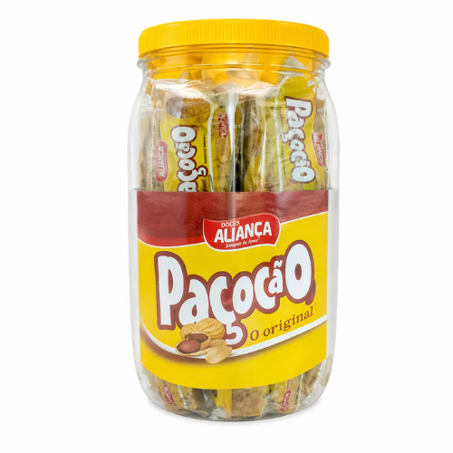 Doce de Amendoim Aliança Paçocão - Embalagem com 1,250KG