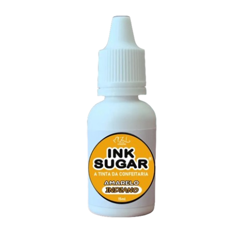 Tinta Alimentícia Ink Sugar Amarelo Indiano - Embalagem com 15ML