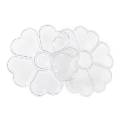 Fondue Box Flor de Corações Petisqueira Transparente