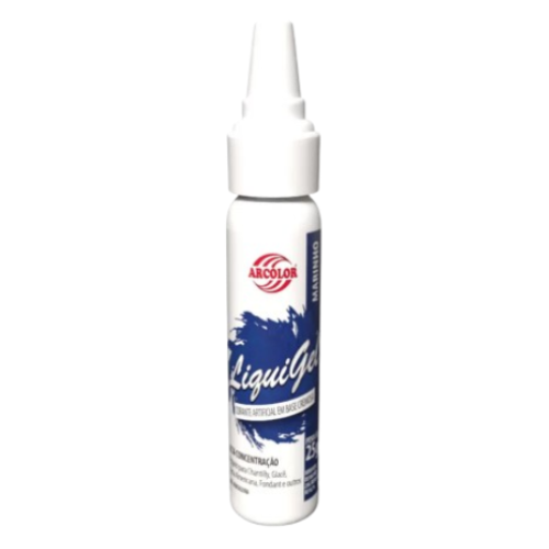 Corante Alimentício Liquigel Arcólor Azul Marinho - Embalagem com 25G