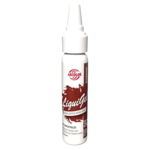 Corante Alimentício Liquigel Arcólor Marrom - Embalagem com 25G
