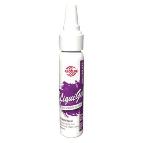 Corante Alimentício Liquigel Arcólor Violeta - Embalagem com 25G