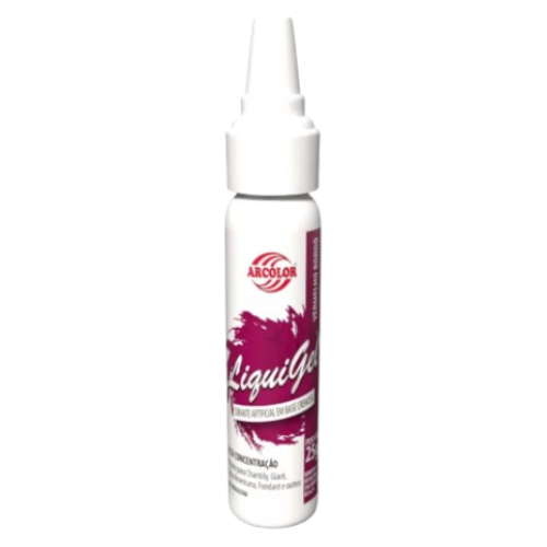 Corante Alimentício Liquigel Arcólor Vermelho Bordô - Embalagem com 25G