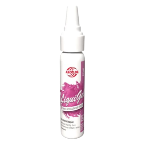 Corante Alimentício Liquigel Arcólor Rosa Pink - Embalagem com 25G
