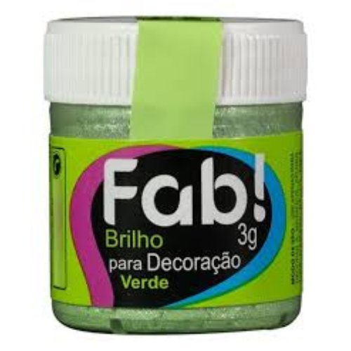 Brilho Para Decoração Fab! Verde - Embalagem com 3G