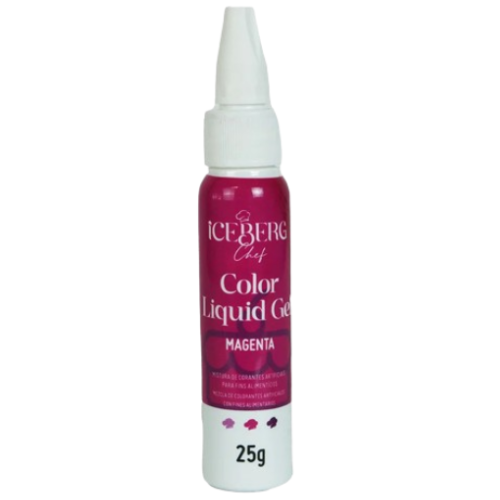 Corante Liquid Gel Iceberg Magenta - Embalagem com 25G