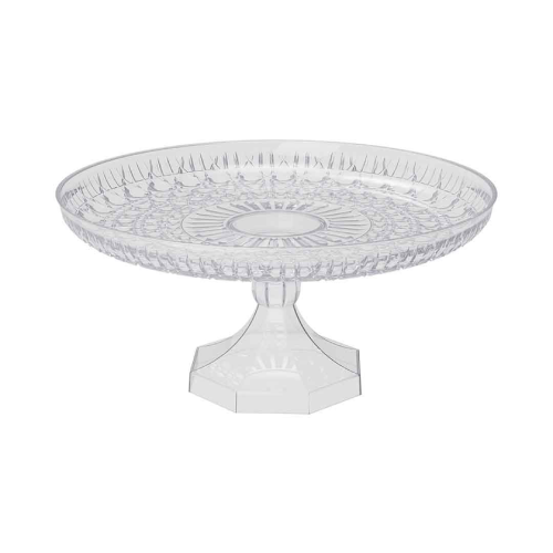 Boleira Lapidada Cor Cristal 23,5CM