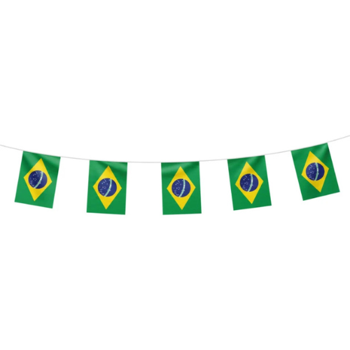 Faixa Decorativa Popper Edição Brasil - Embalagem com 18UN