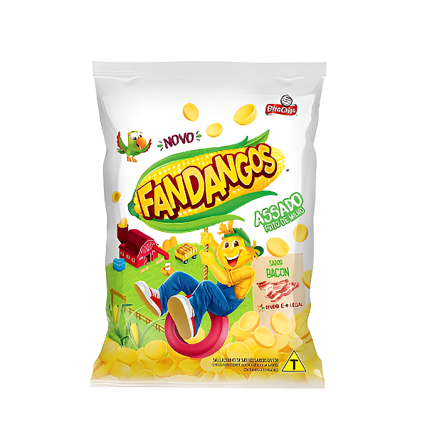 Salgadinho Fandangos Sabor Bacon - Pacote com 33G