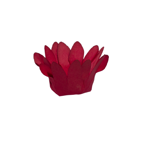 Forminha Decora Doces Mini Madri Vermelho - Embalagem com 30UN