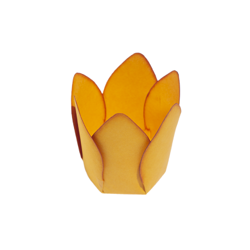 Forminha Decora Doces Monaco Amarelo Ouro - Embalagem com 50UN