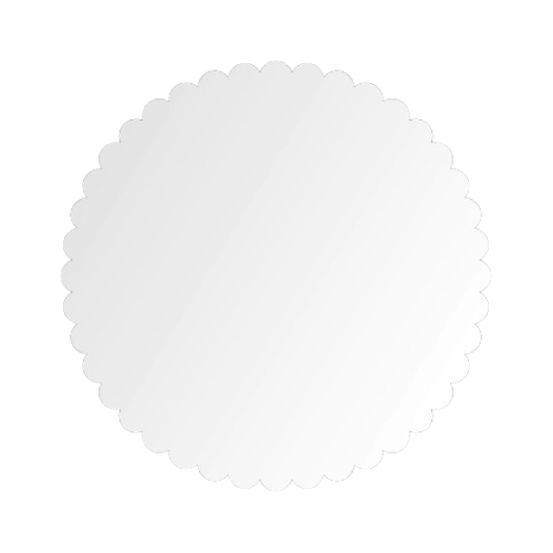 Cake Board Redondo Flor Branco Sublimis Laser MDF 28CM