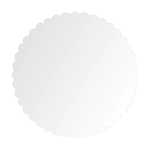 Cake Board Redondo Flor Branco Sublimis Laser MDF 32CM