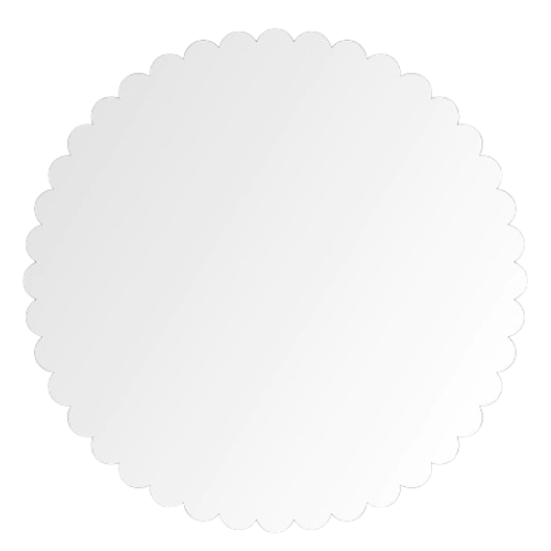 Cake Board Redondo Flor Branco Sublimis Laser MDF 35CM