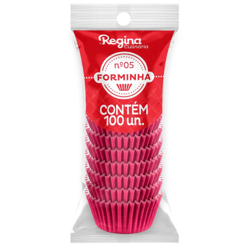 Forminha Papel Regina Nº 05 Fúcsia - Embalagem com 100 UN