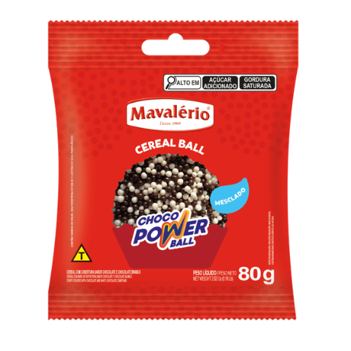 Cereal Choco Power Ball Mesclado - Embalagem com 80G