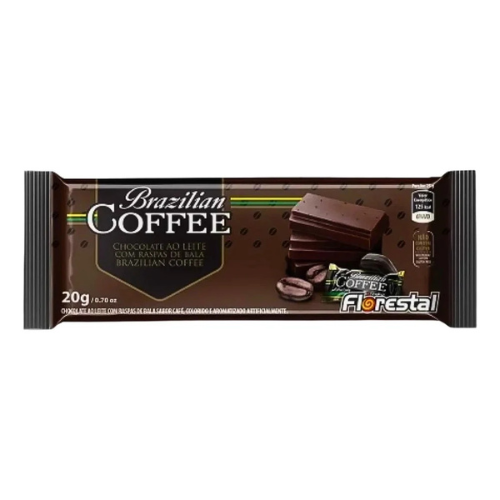 Chocolate Florestal Brazilian Coffee - Embalagem com 20G